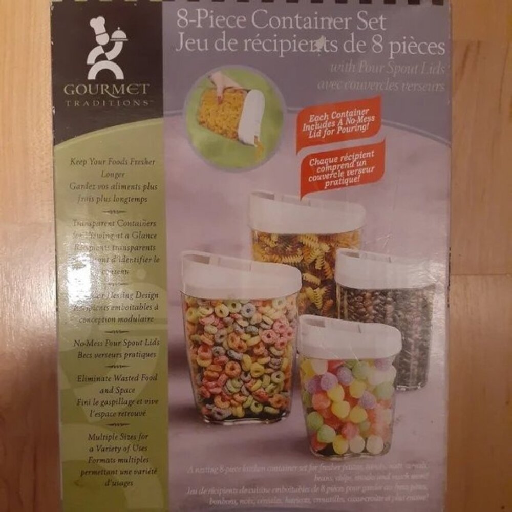 8-Piece Mini Food Storage Container Set